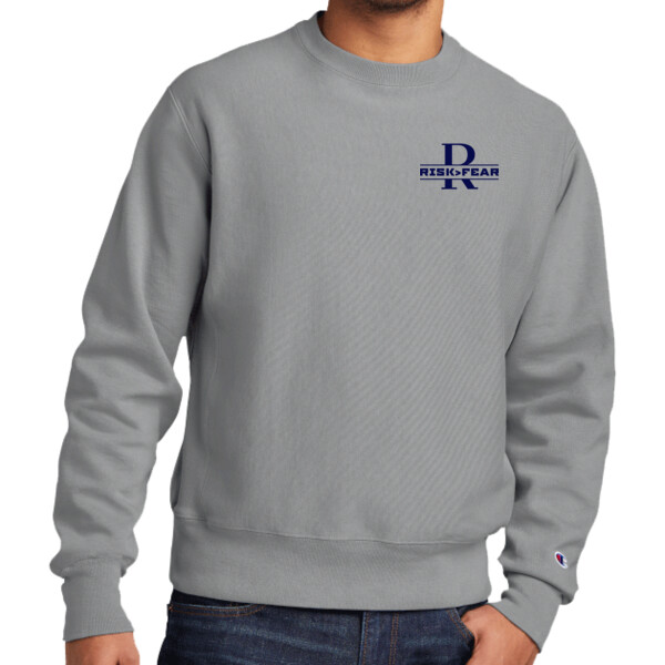 Risk > Fear - Premium Garment Dyed Crewneck Sweatshirt Thumbnail